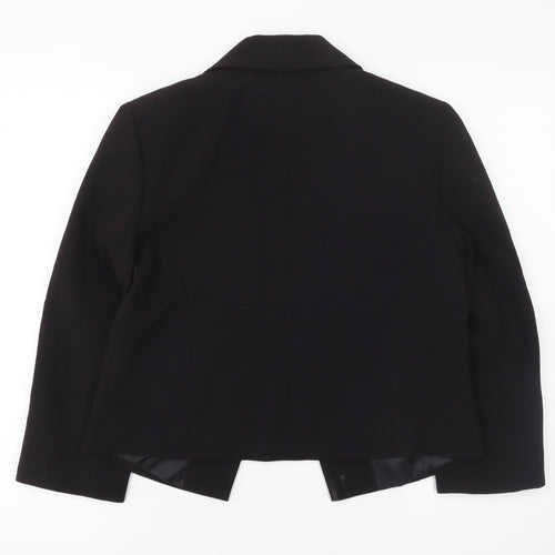 New Look Women’s Black Shawl Collar Blazer UK 12 Tailored Lined Jacket