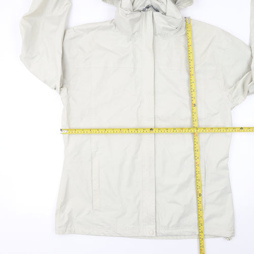 Hi Gear Women Ivory Waterproof Hooded Rain Coat Size 18