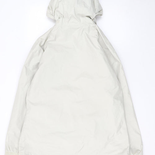 Hi Gear Women Ivory Waterproof Hooded Rain Coat Size 18