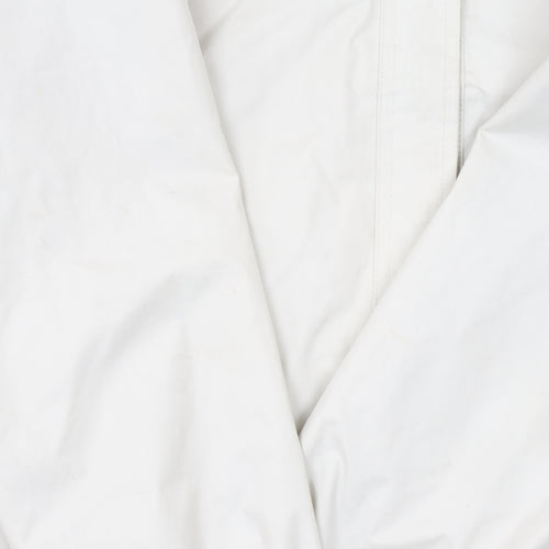 Hi Gear Women Ivory Waterproof Hooded Rain Coat Size 18