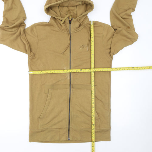 Nike Men's Brown Full Zip Hoodie Size S Regular Fit