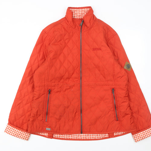 Regatta Womens Red Quilted Outdoor Jacket Size 16