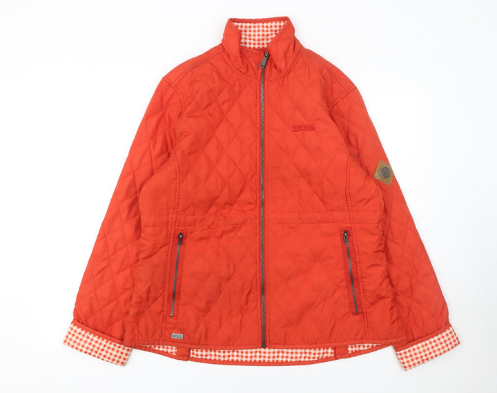 Regatta Womens Red Quilted Outdoor Jacket Size 16