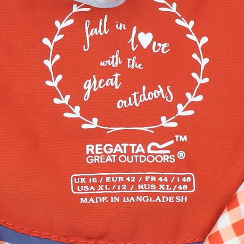 Regatta Womens Red Quilted Outdoor Jacket Size 16