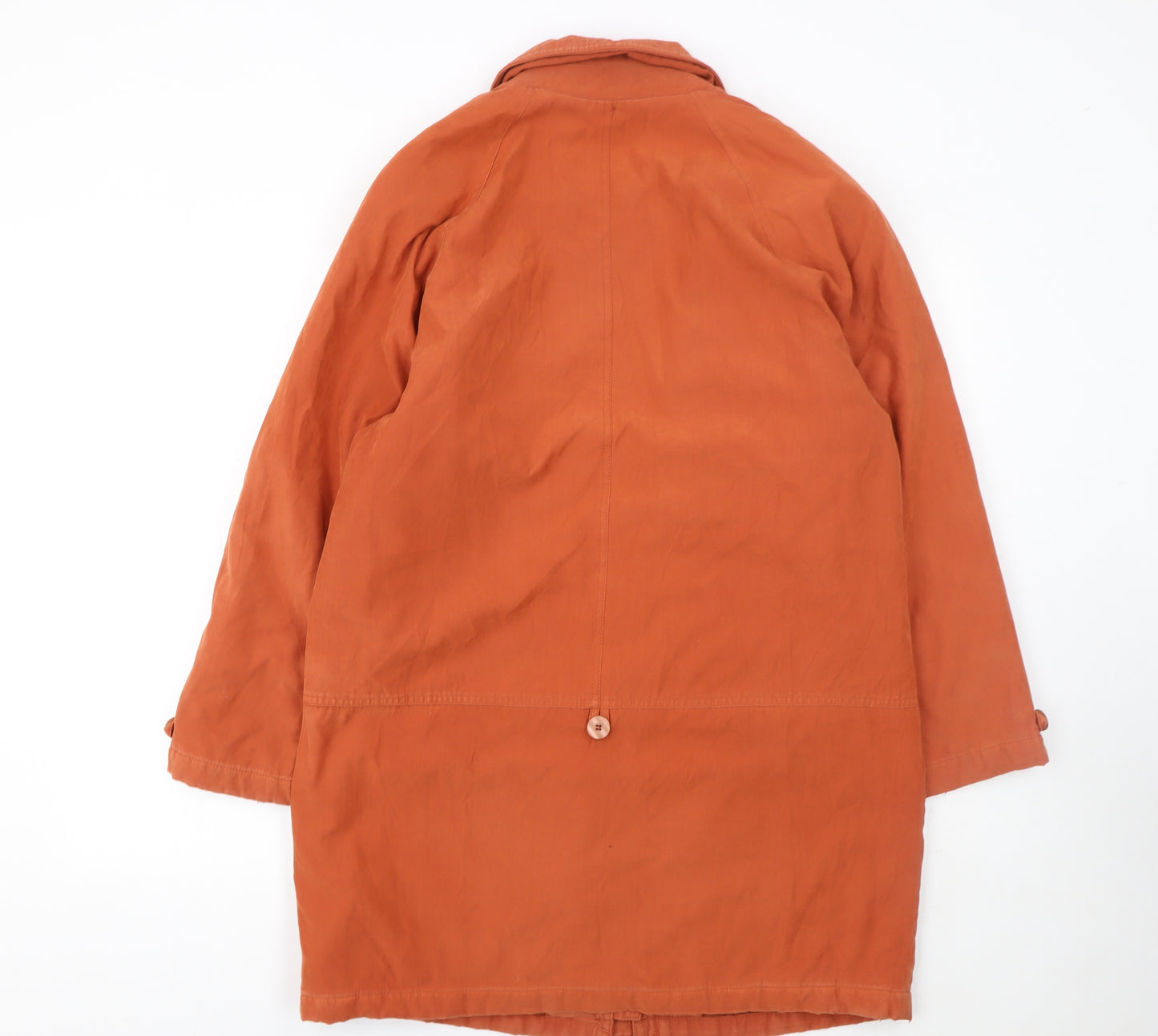 Klass Collection Women's Orange Mid-Length Overcoat Size M