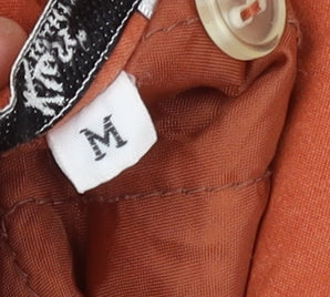 Klass Collection Women's Orange Mid-Length Overcoat Size M