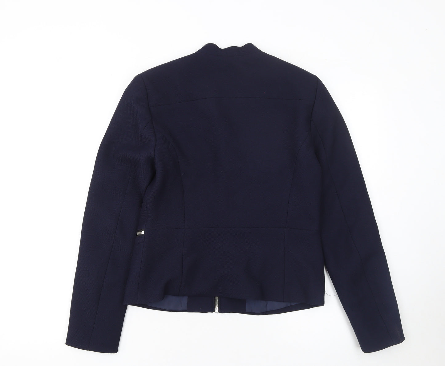 Jacqueline de Yong Women's Blue Slim Fit Zip Jacket Size 12