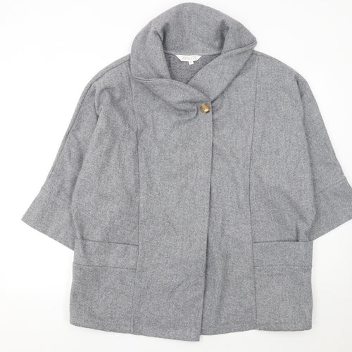 Apricot Women’s Grey Herringbone Mid-Length Coat XS