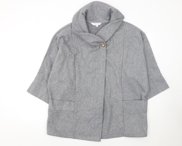 Apricot Women’s Grey Herringbone Mid-Length Coat XS