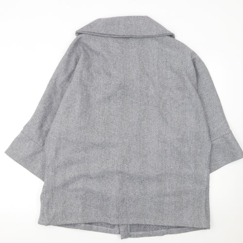 Apricot Women’s Grey Herringbone Mid-Length Coat XS