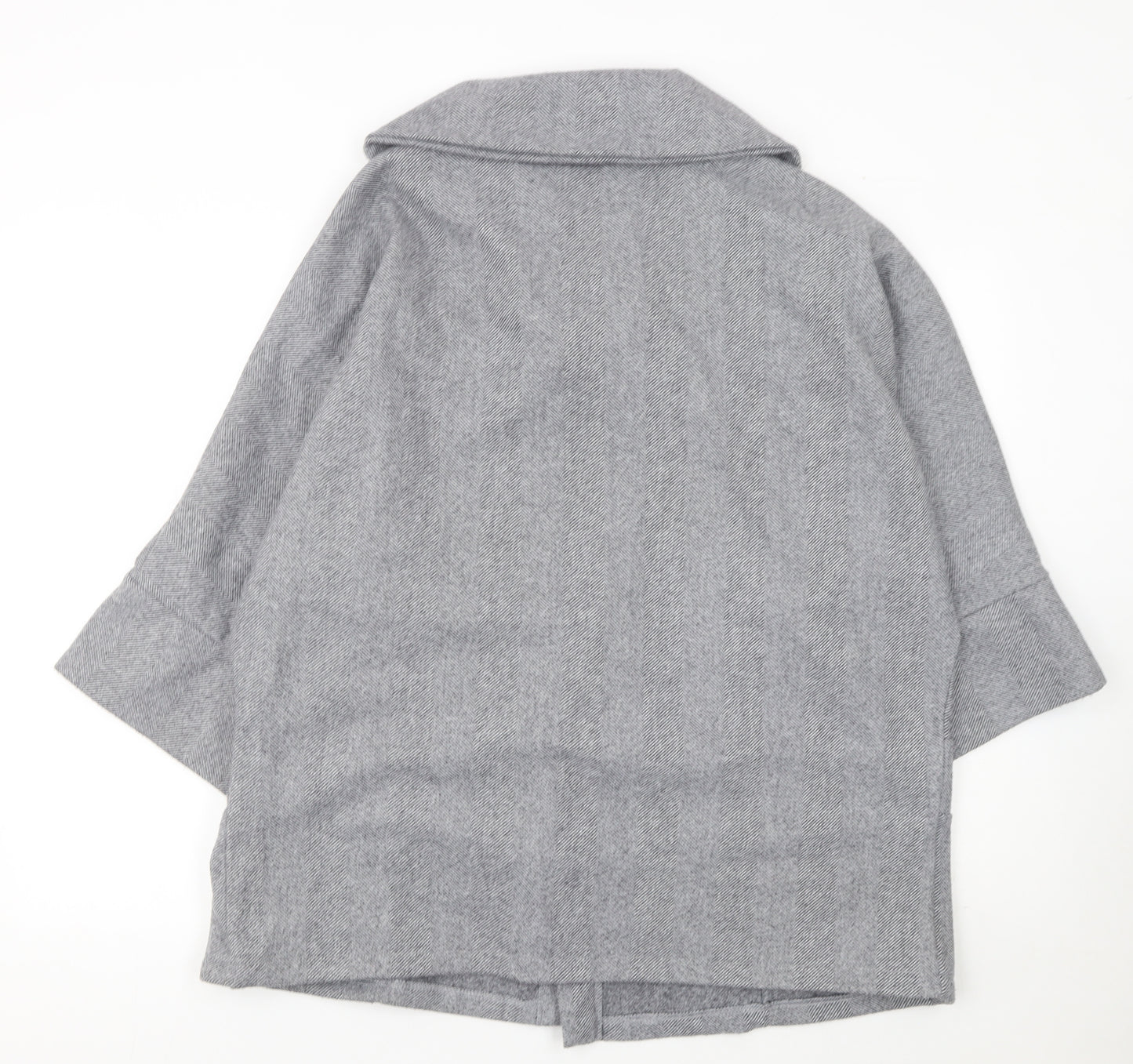Apricot Women’s Grey Herringbone Mid-Length Coat XS