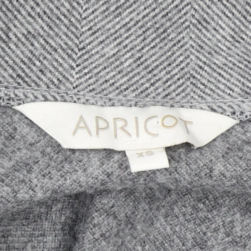 Apricot Women’s Grey Herringbone Mid-Length Coat XS