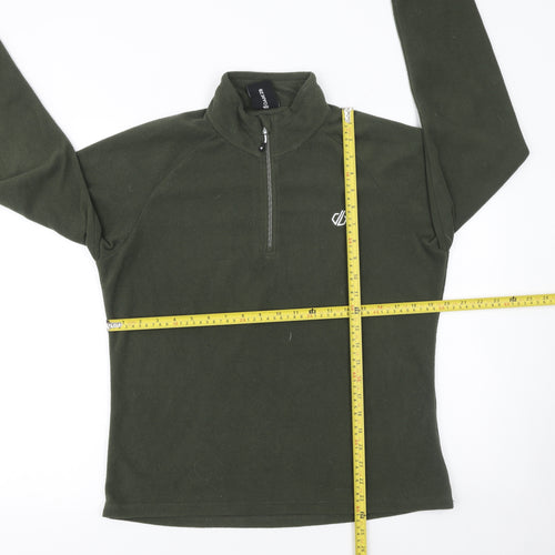 Dare 2B Women's Green 1/4 Zip Fleece Sweatshirt UK 14 Polyester Outdoor