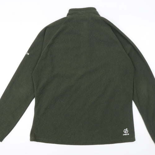 Dare 2B Women's Green 1/4 Zip Fleece Sweatshirt UK 14 Polyester Outdoor