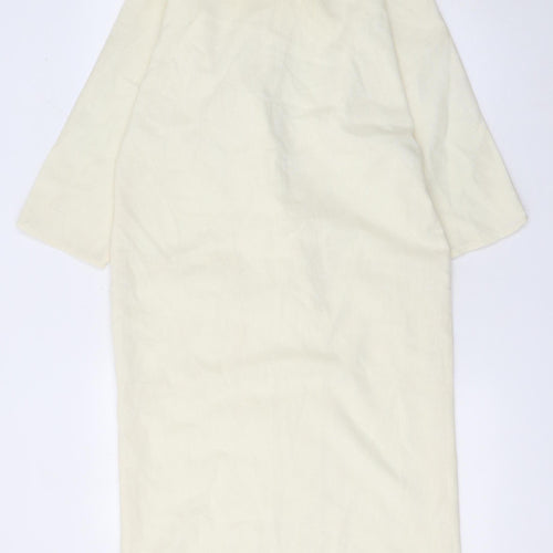 Lettie Women Ivory Double-Breasted Shawl Collar Blazer Size 10