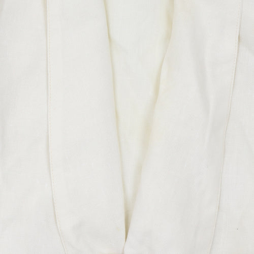Lettie Women Ivory Double-Breasted Shawl Collar Blazer Size 10