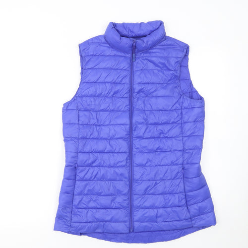 Dunnes Stores Women Blue Quilted Puffer Waistcoat Size 10