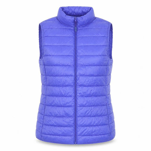 Dunnes Stores Women Blue Quilted Puffer Waistcoat Size 10