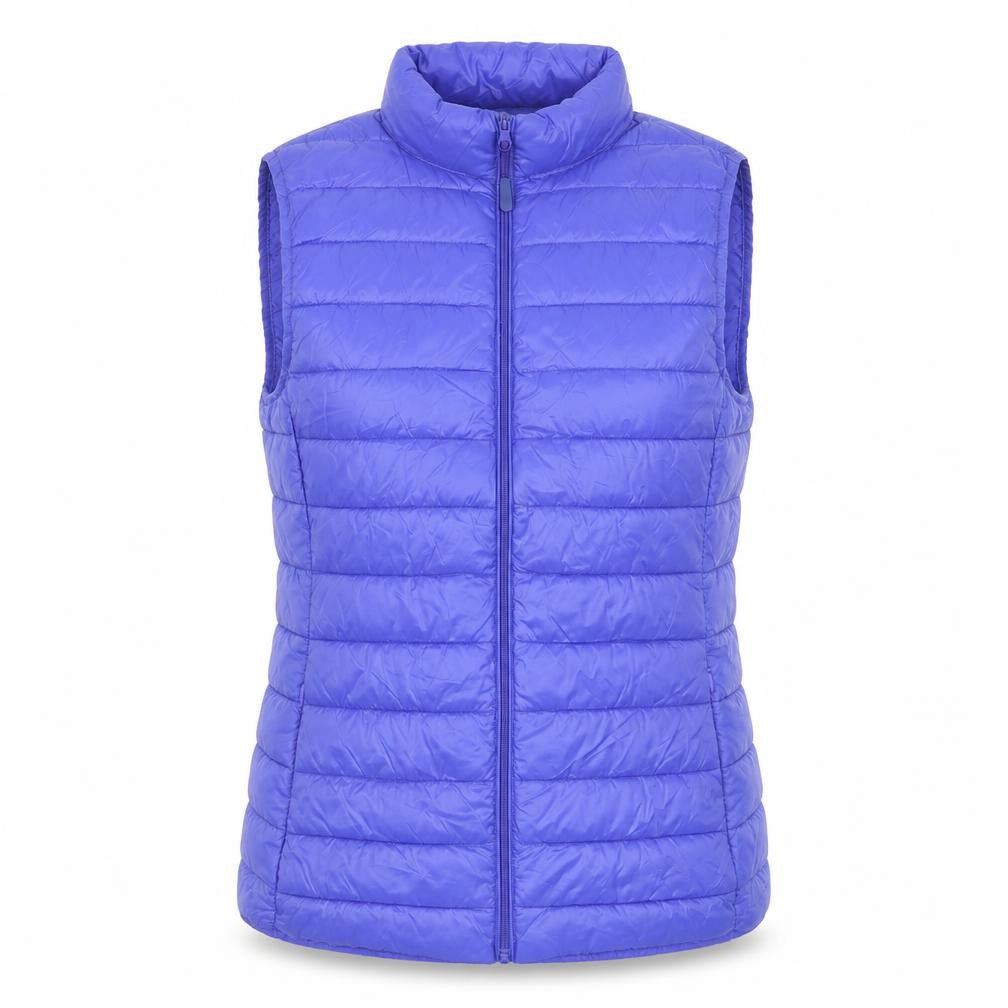 Dunnes Stores Women Blue Quilted Puffer Waistcoat Size 10