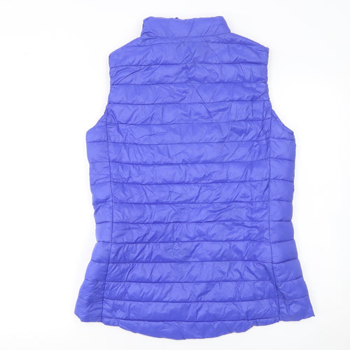 Dunnes Stores Women Blue Quilted Puffer Waistcoat Size 10