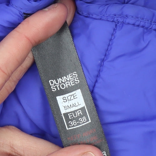 Dunnes Stores Women Blue Quilted Puffer Waistcoat Size 10