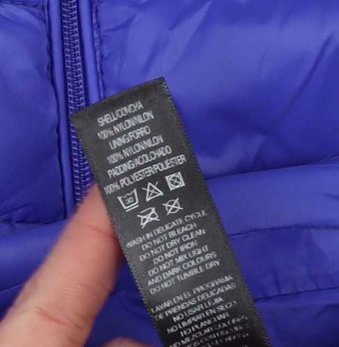 Dunnes Stores Women Blue Quilted Puffer Waistcoat Size 10