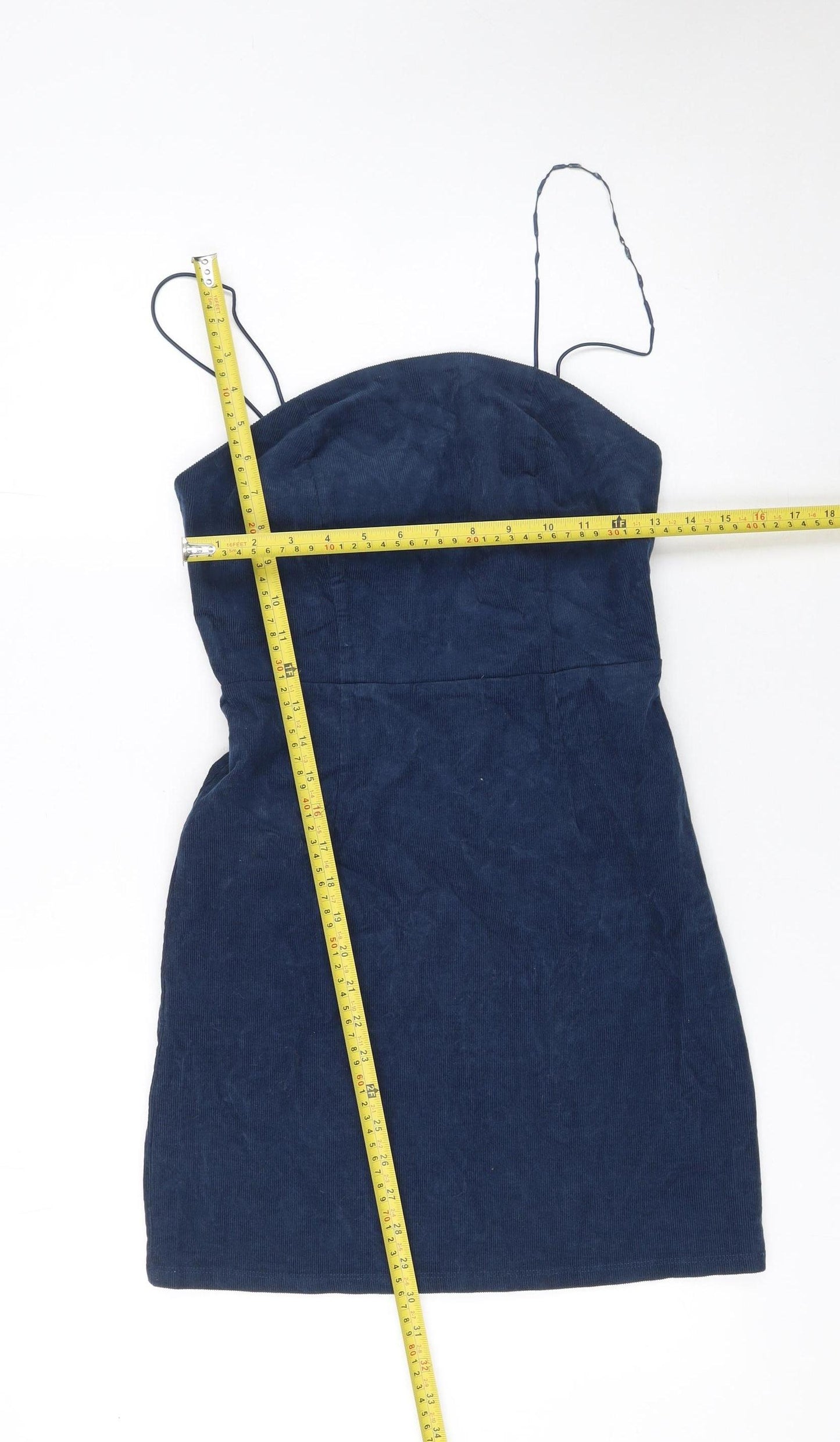 Urban Outfitters Women’s Blue Corduroy Mini Pinafore Dress XS
