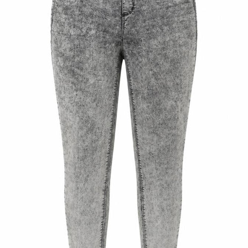 Pull&Bear Women's Grey Acid Wash Skinny Jeans Size 10
