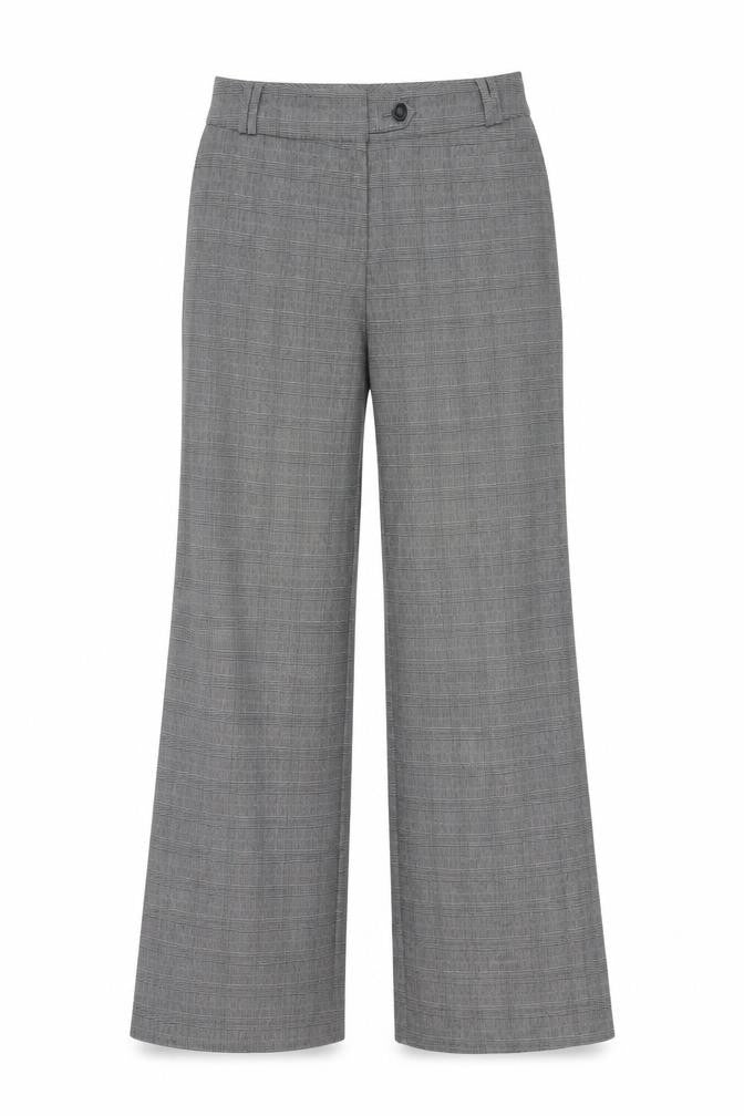 Marks and Spencer Women Grey Check Dress Pants Trousers Size 12 Regular
