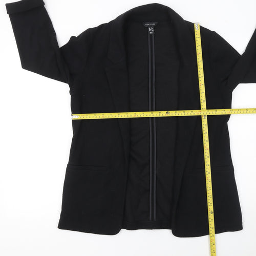 New Look Women's Black Size 12 Single-Breasted Blazer Jacket
