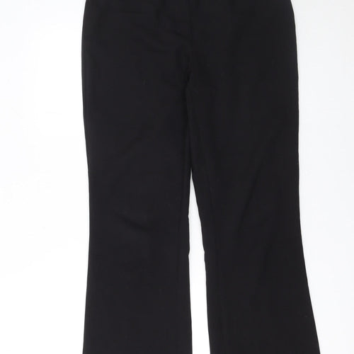 George Women's Black Size 12 Straight Leg Dress Pants
