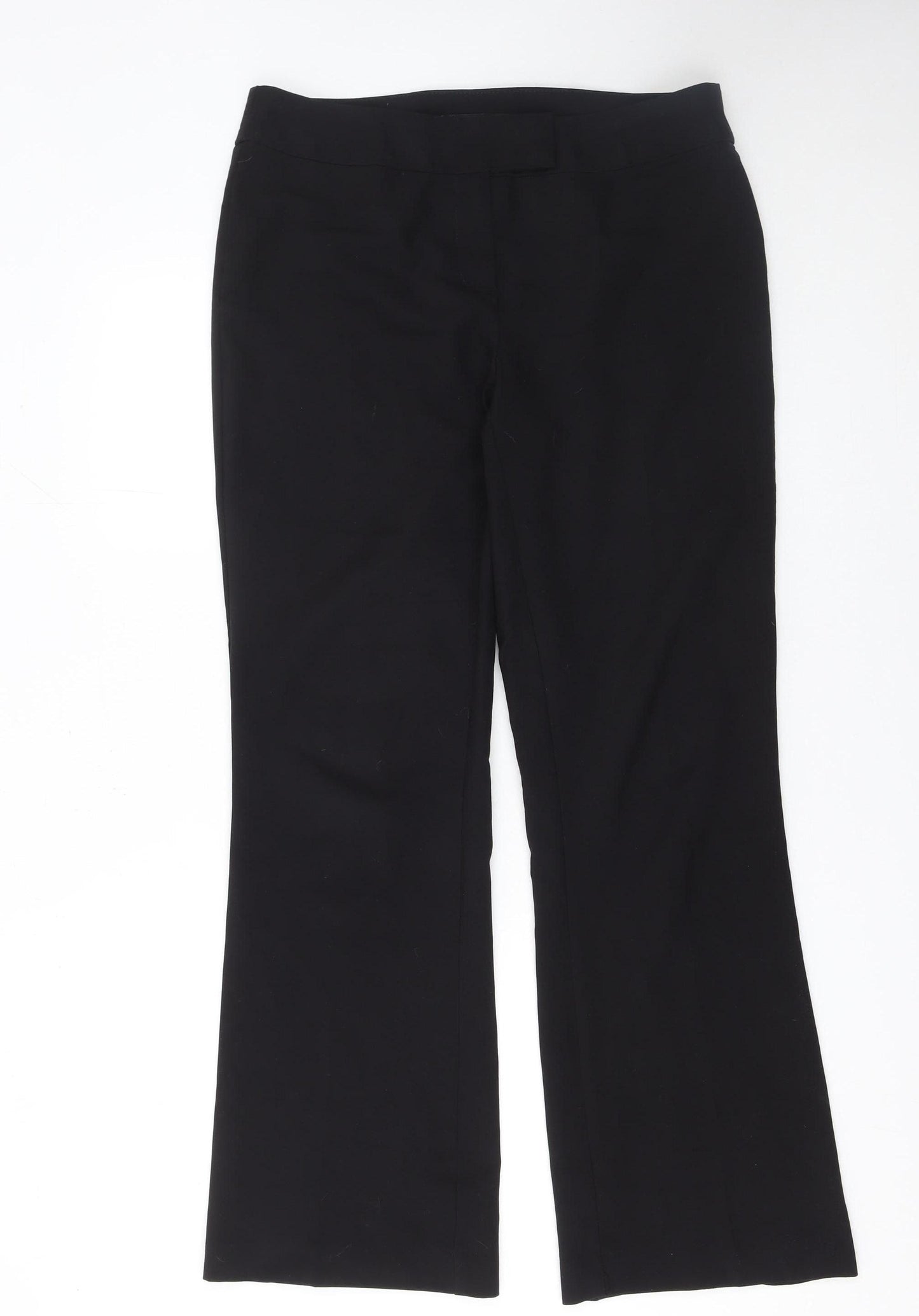 George Women's Black Size 12 Straight Leg Dress Pants
