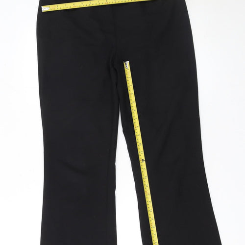George Women's Black Size 12 Straight Leg Dress Pants