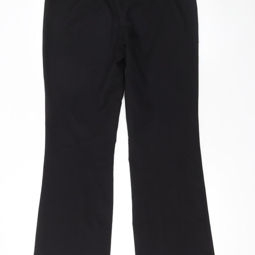 George Women's Black Size 12 Straight Leg Dress Pants