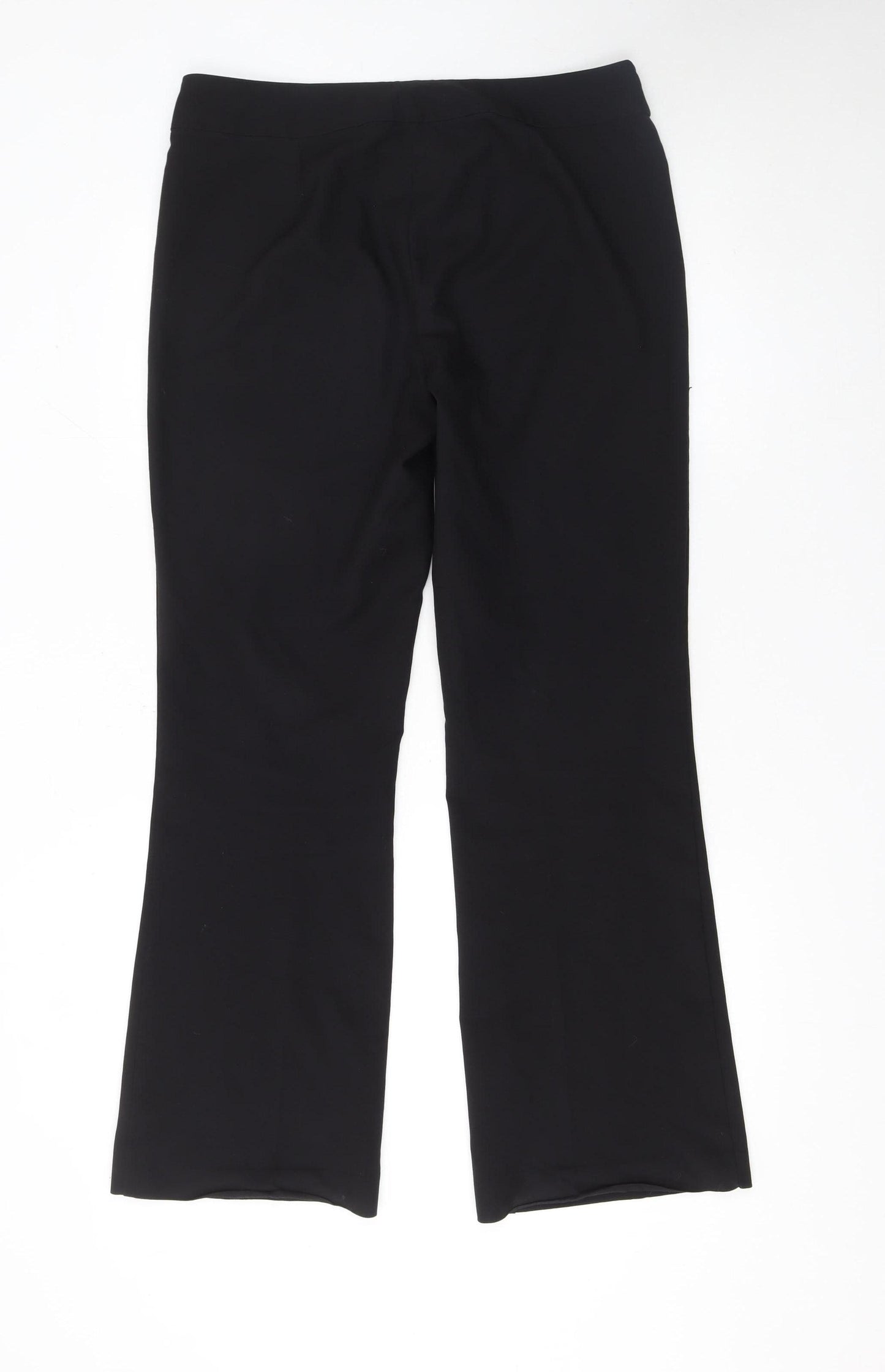 George Women's Black Size 12 Straight Leg Dress Pants