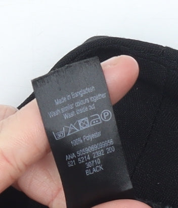 George Women's Black Size 12 Straight Leg Dress Pants