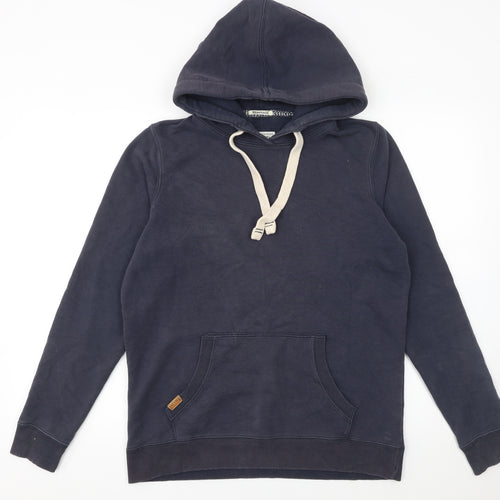 FatFace Women's Navy Pullover Hoodie Size 10 Cotton Blend Casual
