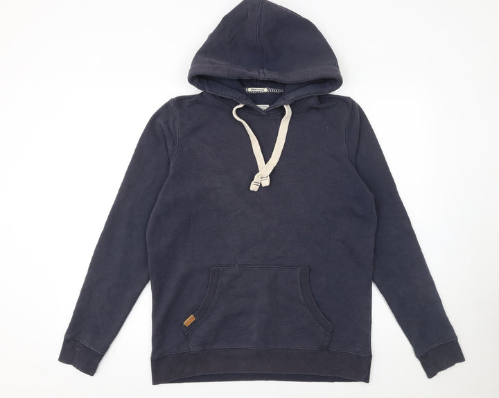 FatFace Women's Navy Pullover Hoodie Size 10 Cotton Blend Casual