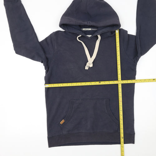 FatFace Women's Navy Pullover Hoodie Size 10 Cotton Blend Casual