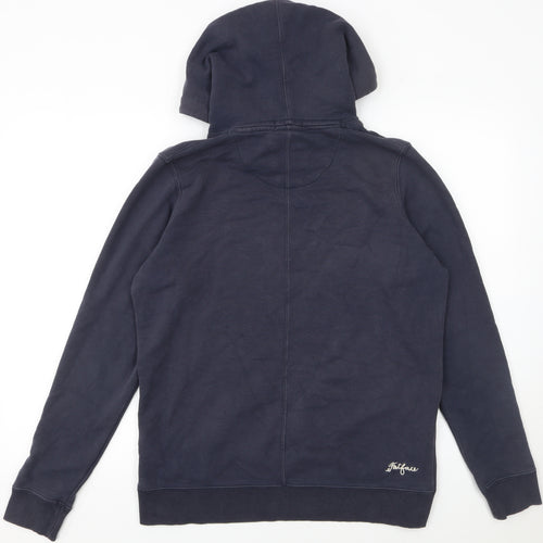 FatFace Women's Navy Pullover Hoodie Size 10 Cotton Blend Casual