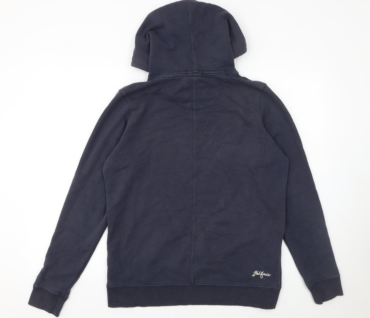 FatFace Women's Navy Pullover Hoodie Size 10 Cotton Blend Casual