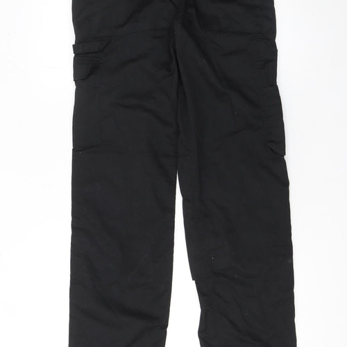 Portwest Men's Black Cargo Workwear Trousers 28W 31L Polyester Cotton