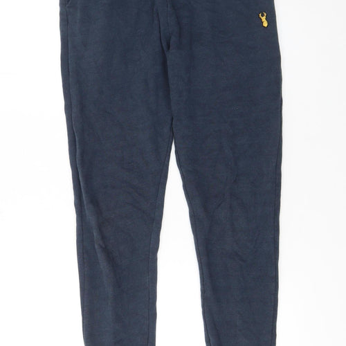Next Men's Navy Jogger Sweatpants XS Cotton Blend Drawstring