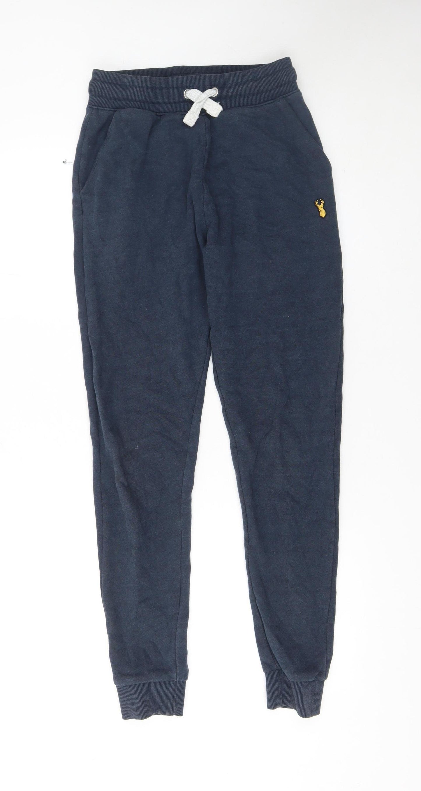 Next Men's Navy Jogger Sweatpants XS Cotton Blend Drawstring