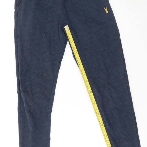 Next Men's Navy Jogger Sweatpants XS Cotton Blend Drawstring