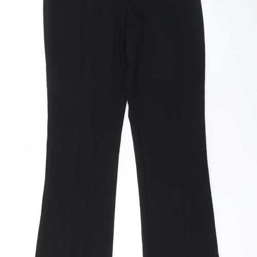 Marks and Spencer Women's Black Size 8 Straight Leg Dress Trousers