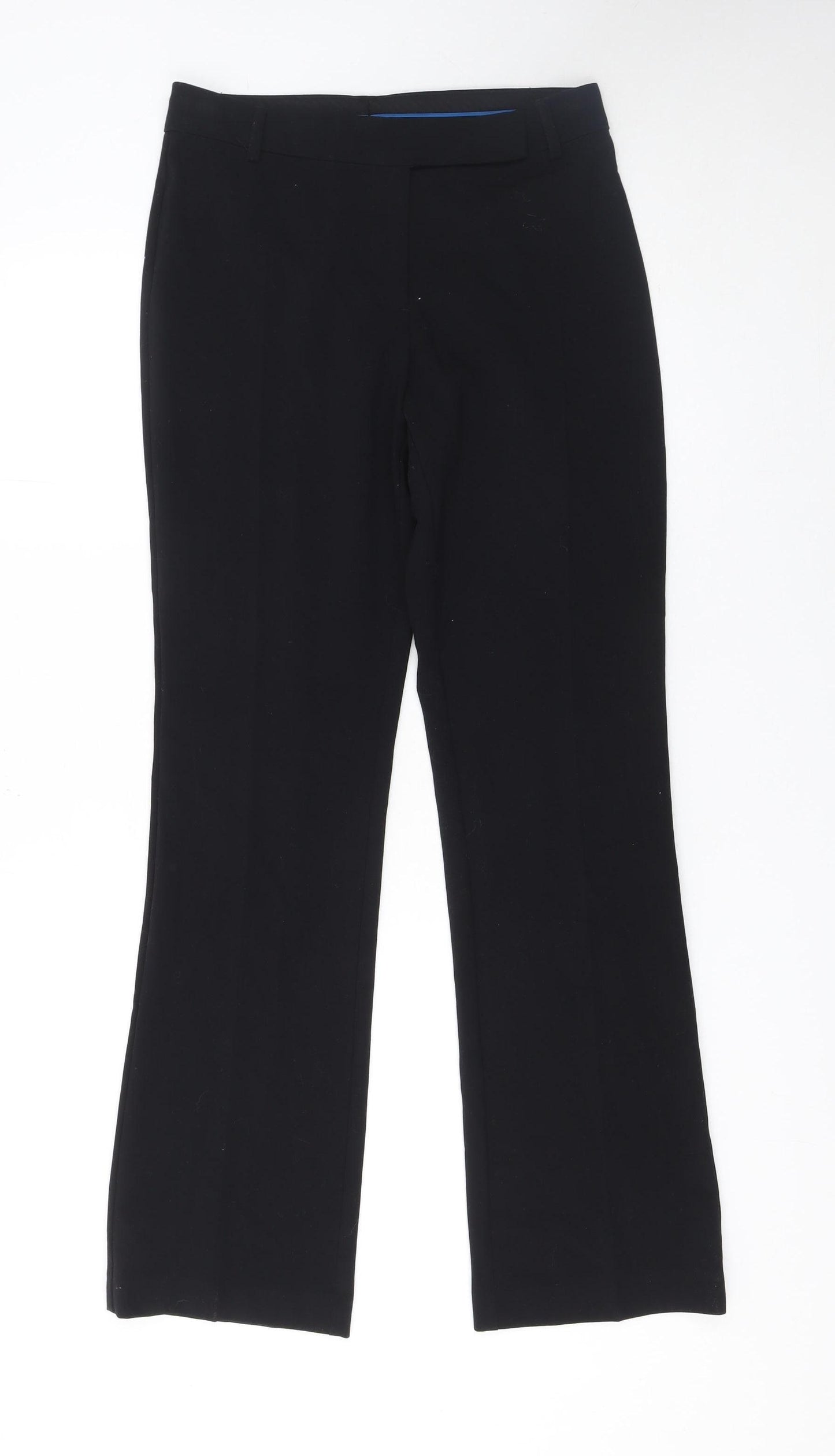 Marks and Spencer Women's Black Size 8 Straight Leg Dress Trousers