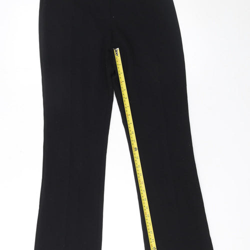 Marks and Spencer Women's Black Size 8 Straight Leg Dress Trousers