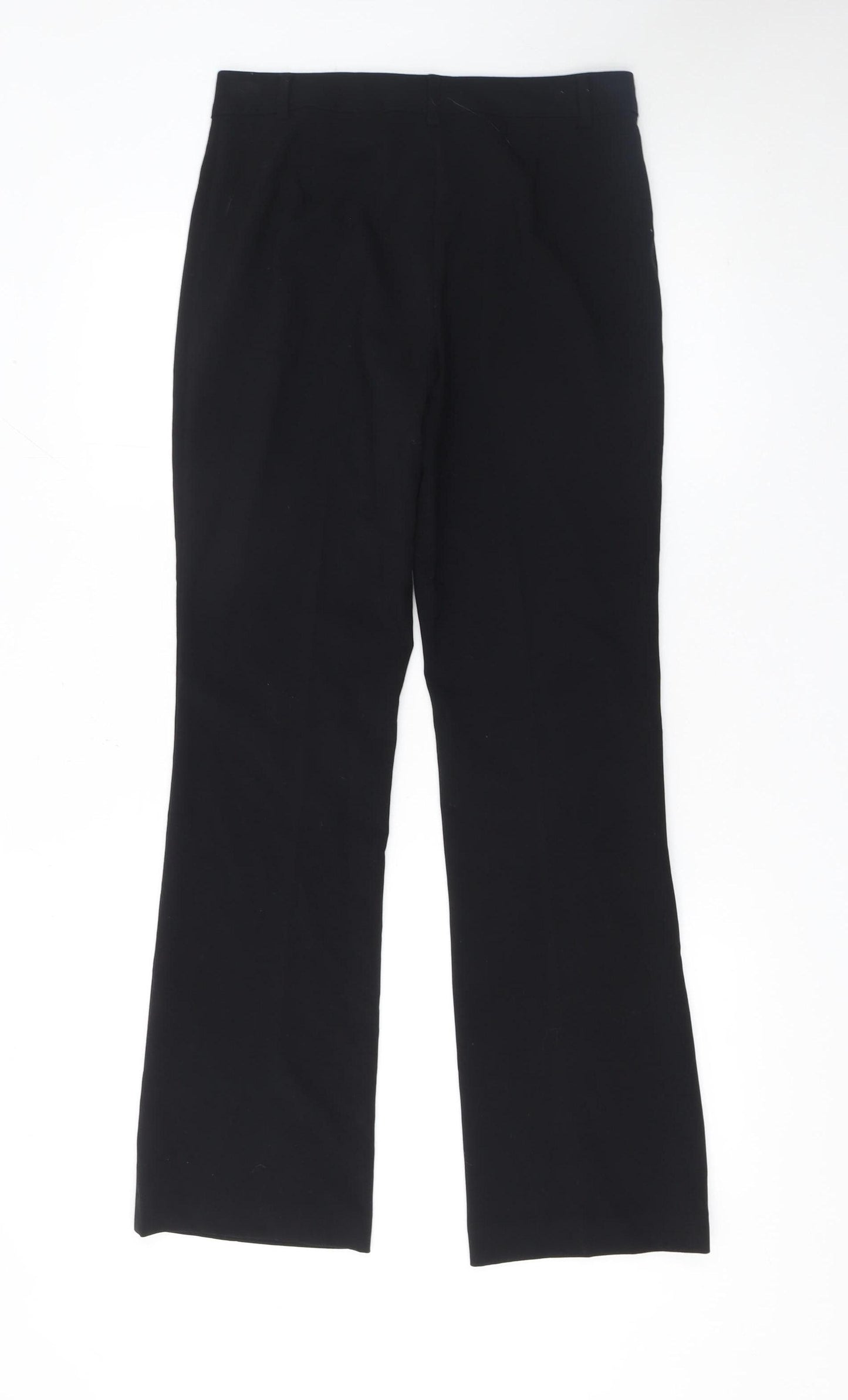 Marks and Spencer Women's Black Size 8 Straight Leg Dress Trousers