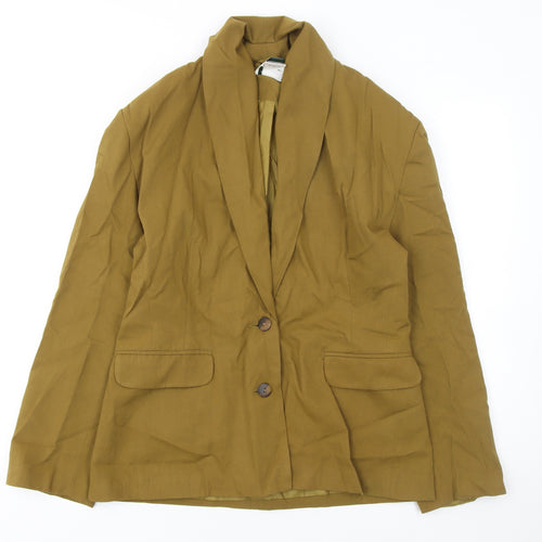 Helium Women’s Brown Size 12 Shawl Lapel Two-Button Blazer